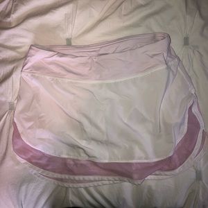 White and purple lulu lemon skirt